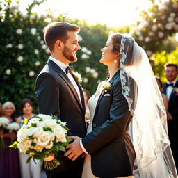 A beautiful wedding photo capturing the essence of love and celebration