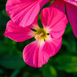 A close-up of a beautiful pink flower, featuring delicate petals with a soft texture