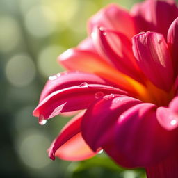 A close-up of a beautifully crafted artistic representation of a flower, showcasing vivid colors and fine details in petals