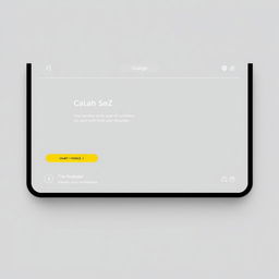 A minimalist digital interface design showcasing a sleek, modern user interface with a grey background color