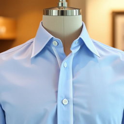 A stylish shirt with the left collar redesigned to match the right collar