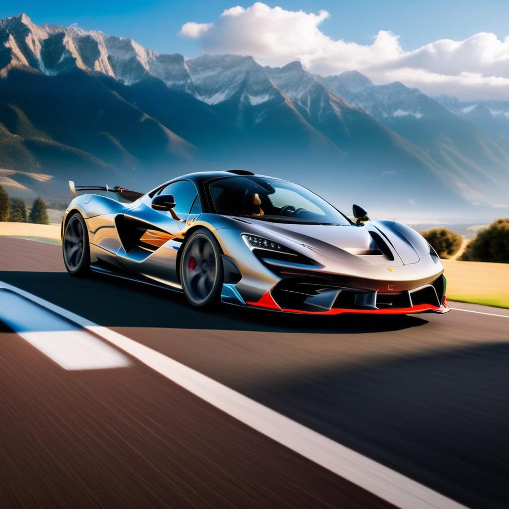 Make a mix from mclaren and Ferrari hypercar