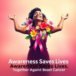 A powerful awareness poster focusing on the importance of preventing breast cancer