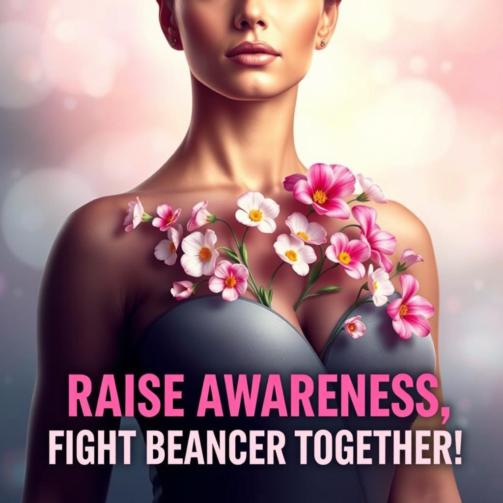 A compelling awareness poster emphasizing the importance of breast cancer prevention