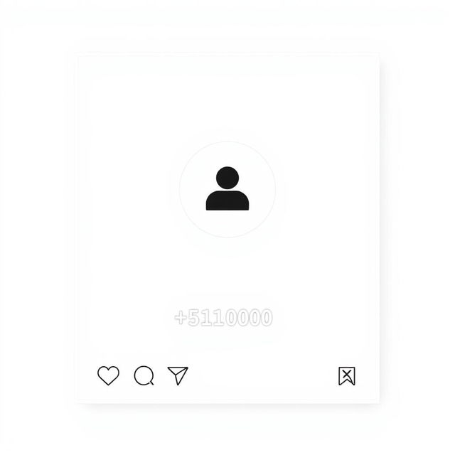 An Instagram post template designed in a rectangular shape with a completely white background