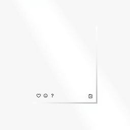 An Instagram post template designed in a rectangular shape with a completely white background
