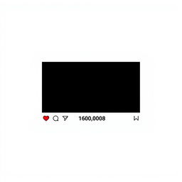 An Instagram post template designed in a horizontal rectangular shape with a completely white background