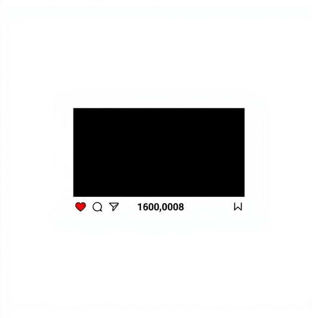 An Instagram post template designed in a horizontal rectangular shape with a completely white background