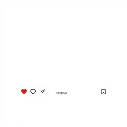 An Instagram post template designed in a horizontal rectangular shape with a completely white background