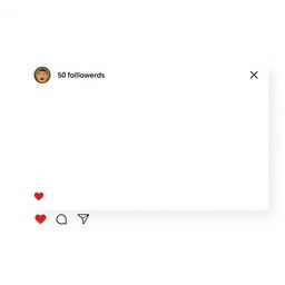An Instagram post template designed in a horizontal rectangular shape with a completely white background