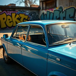 An eye-catching image of a Lada Vaz Zhiguli 2107, highlighting its distinctive design and retro charm