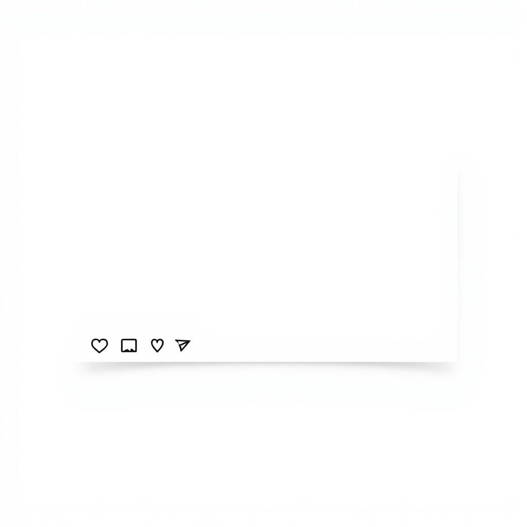 An Instagram post template designed in a horizontal rectangular shape with a completely white background