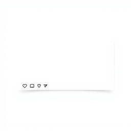 An Instagram post template designed in a horizontal rectangular shape with a completely white background