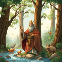 He is not a king in the conventional sense, but rather a leader, a wise man with a big heart and a deep understanding of nature