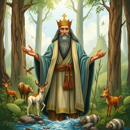 He is not a king in the conventional sense, but rather a leader, a wise man with a big heart and a deep understanding of nature