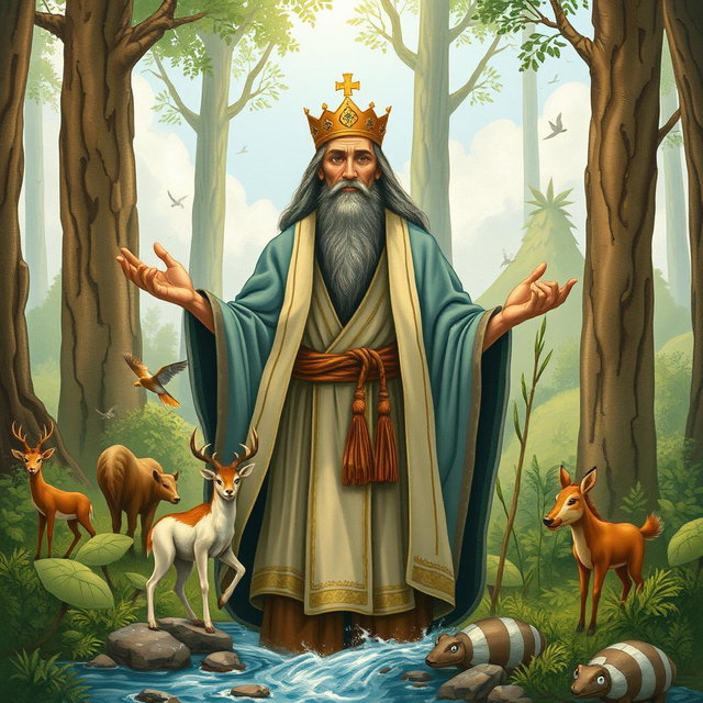 He is not a king in the conventional sense, but rather a leader, a wise man with a big heart and a deep understanding of nature