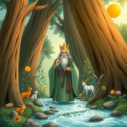 He is not a king in the conventional sense, but rather a leader, a wise man with a big heart and a deep understanding of nature