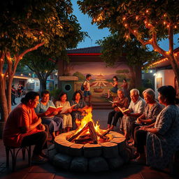 A heartwarming scene in Cambuga that captures the enduring legacy of its legend in the hearts and minds of its citizens