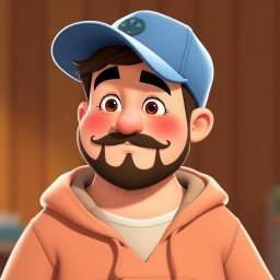 A chubby light-skinned guy wearing a casual cap and a cozy hoodie