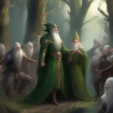 In the magical land of Zephyria, the elves and goblins resolved their acrimony and joined forces to protect the kingdom from the Dark Lord.