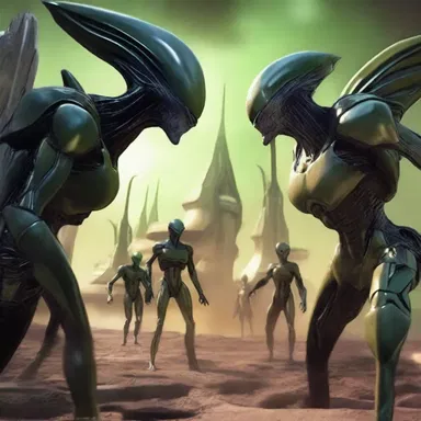 Amidst the intergalactic war, the acrimony between the alien factions escalated, leading to devastating consequences for the universe.