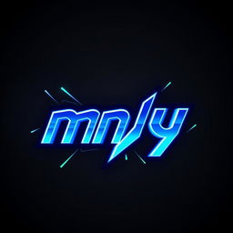 A striking and modern profile picture (pfp) design for a crew named 'mny'