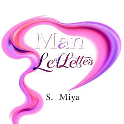 A vibrant and visually striking fullscreen book cover for a poetry book titled 'Man of Letters'