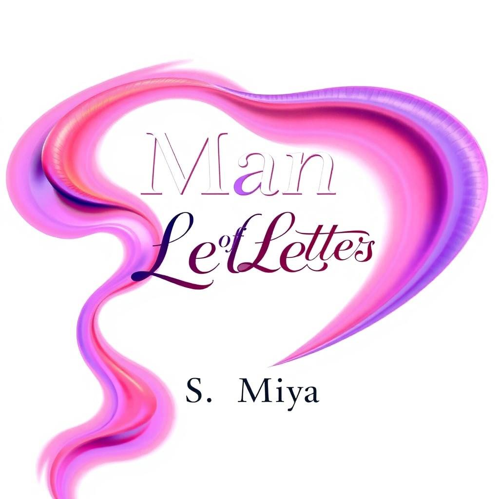 A vibrant and visually striking fullscreen book cover for a poetry book titled 'Man of Letters'