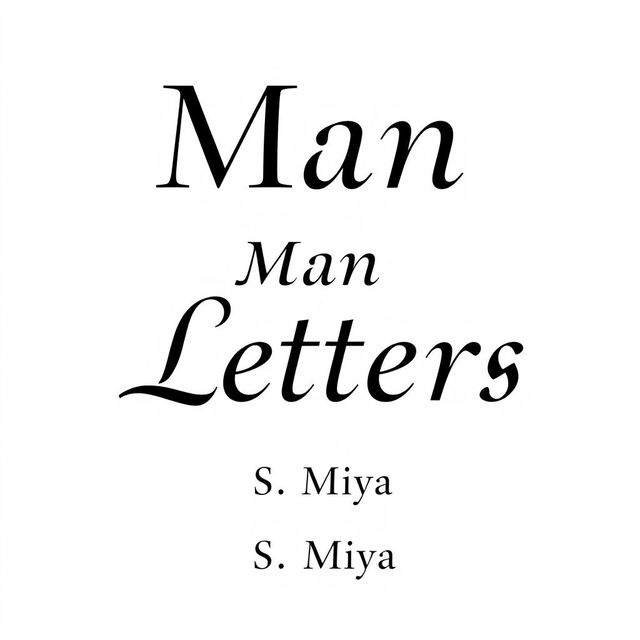 A vibrant and visually striking fullscreen book cover for a poetry book titled 'Man of Letters'