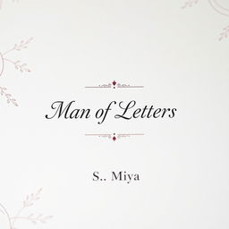 A beautifully decorated full-screen cover of a white poetry book, featuring elegant typography