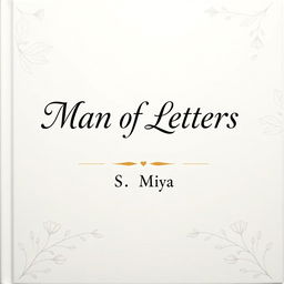 A beautifully decorated full-screen cover of a white poetry book, featuring elegant typography