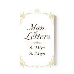 A beautifully decorated, fullscreen white poetry book cover featuring elegant typography