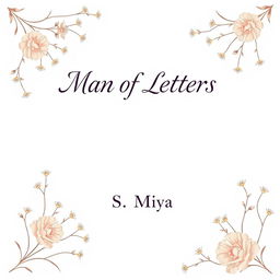 A beautifully decorated, fullscreen white poetry book cover featuring an elegant design