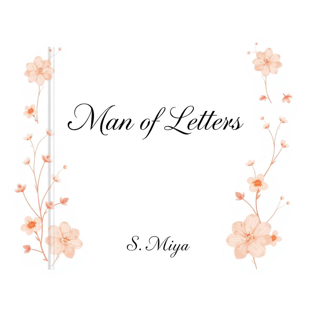 A beautifully decorated, fullscreen white poetry book cover featuring an elegant design