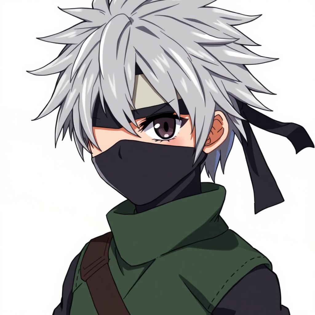 Unleash Your Imagination: Silver-Haired Anime Ninja