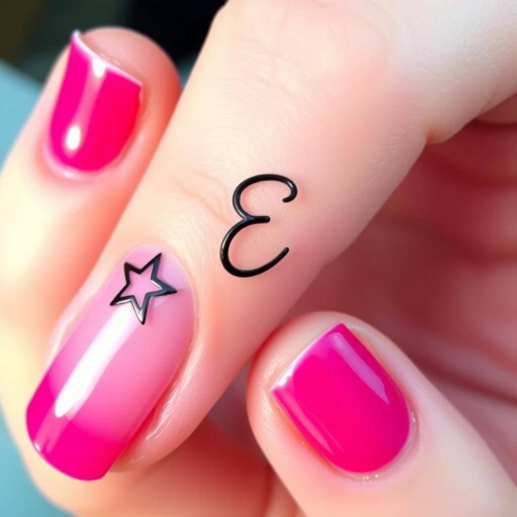 A close-up of a beautifully manicured hand with a focus on the nails