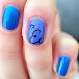 A close-up of a beautifully manicured hand with a focus on the nails