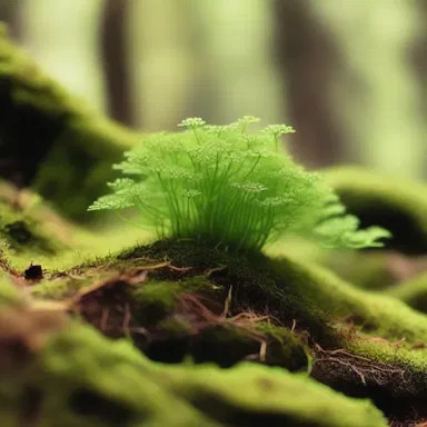 In the magical realm of the fairies, acrocarpous moss is believed to possess mystical powers.