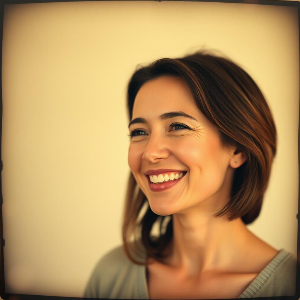 An attractive and clean vintage-style profile picture suitable for Facebook