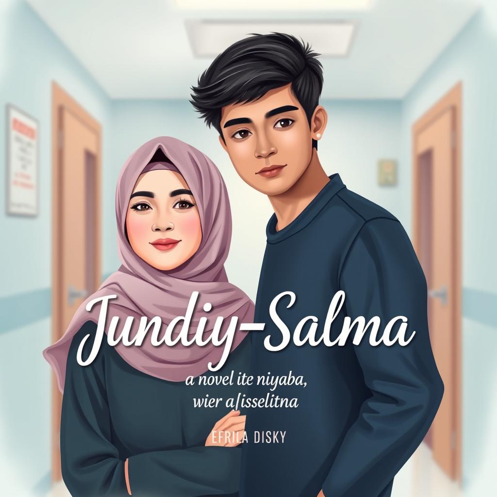 A book cover design for a novel titled "Jundiy-Salma" by Efrila Disky in small letters