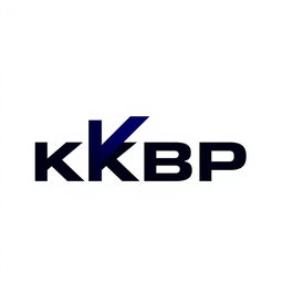 A stylish and modern logo design for 'KKBP'