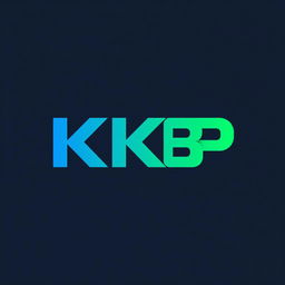 A stylish and modern logo design for 'KKBP'