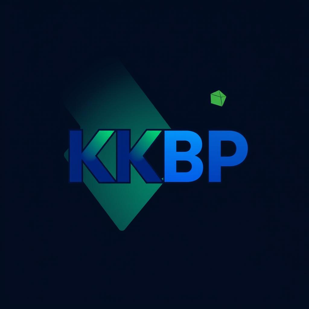 A stylish and modern logo design for 'KKBP'