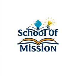 A logo design for 'School Of Education Mission' that embodies inspiration and innovation