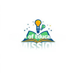 A logo design for 'School Of Education Mission' that embodies inspiration and innovation