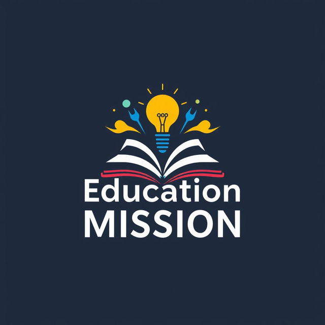 A logo design for 'School Of Education Mission' that embodies inspiration and innovation