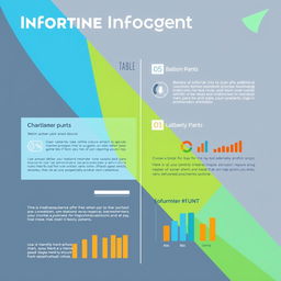 An infographic template featuring a clean, modern design