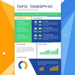 An infographic template featuring a clean, modern design