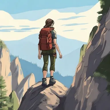 The protagonist in the novel overcomes her acrophobia when she conquers her fear of heights to save a stranded hiker.