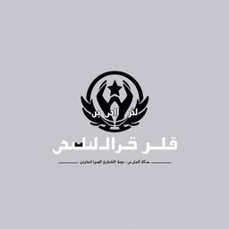 A modern and dynamic logo design for "ناحیه مقاومت بسیج شهید مفتح", incorporating elements of strength, unity, and patriotism
